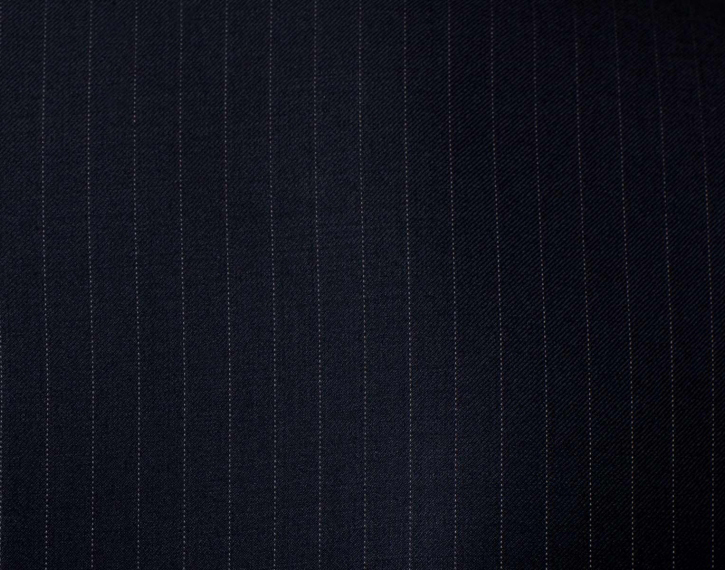 西服定制 定做西服  男士经典蓝色条纹两粒扣   西裤面料