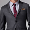 西服定制 定做西服  男士意大利款黑灰色西服   领型
